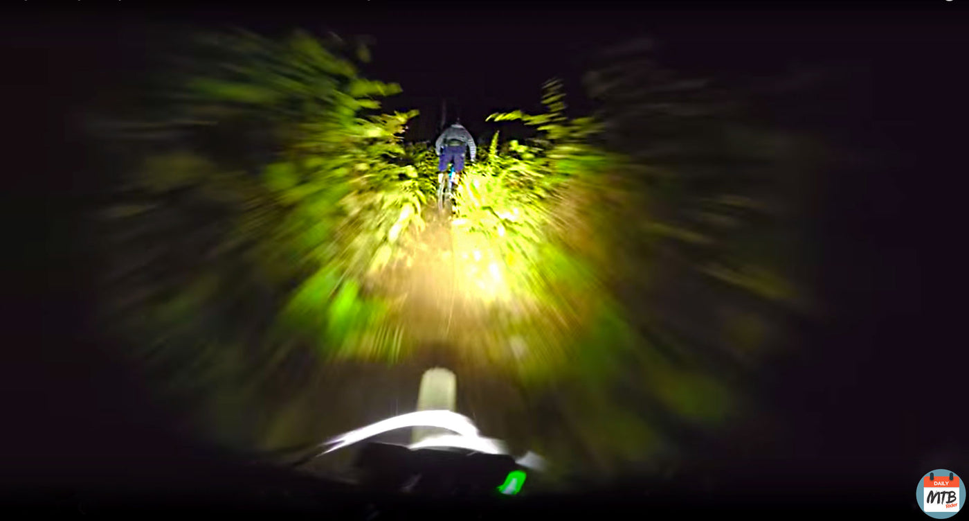 POV Night Ride with DailyMTBRider | Gemini Titan 4000 Lumens